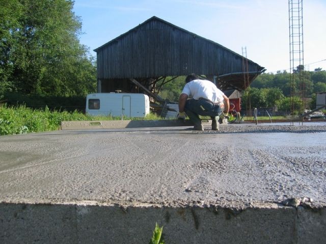 construire sa terrasse en béton